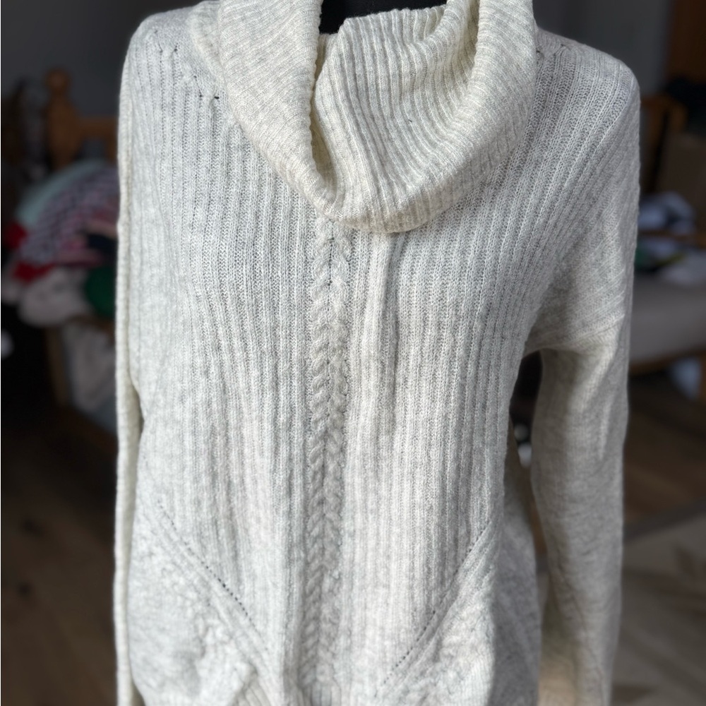 The Limited Soft Cream Cowl Neck Sweater